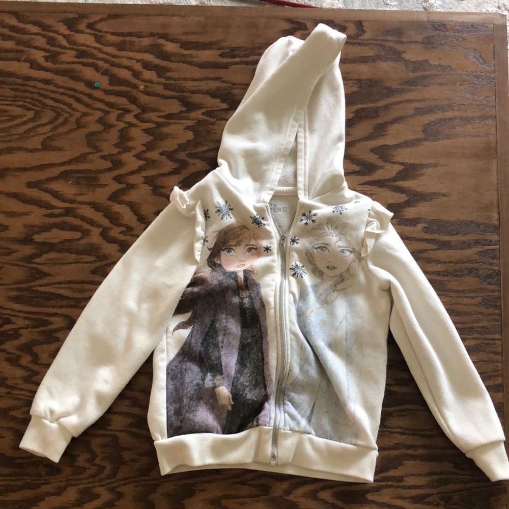 Frozen zip up hooded sweatshirt
